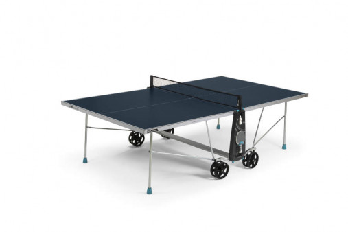 Всепогодный теннисный стол CORNILLEAU Outdoor 100X для улицы (темно-синий) с сеткой