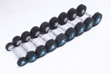 Гантели в уретане LIVEPRO Studio Dumbbells 8 кг, черный/синий