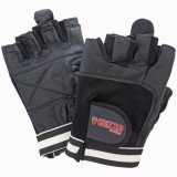 Атлетические перчатки GRIZZLY Leather Padded Weight Training Gloves размер M, кожа/нейлон, белый/голубой