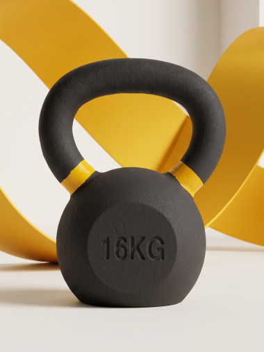 Гиря чугунная с цветным кольцом 16 кг (модель: К-3) VictoryFit VF-KCR160 Гиря чугунная с цветным кольцом 16 кг (модель: К-3) VictoryFit VF-KCR160
