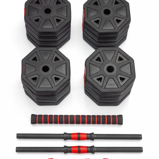 Гантели гексагональные разборные с грифом, 50 кг. (2 шт. х 25 кг.) VictoryFit VF-DН500 Гантели гексагональные разборные с грифом, 50 кг. (2 шт. х 25 кг.) VictoryFit VF-DН500