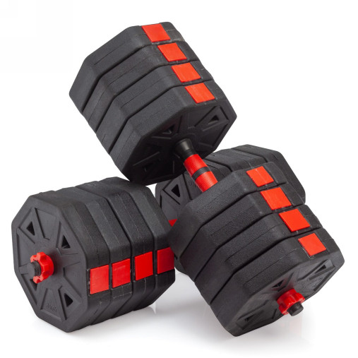 Гантели гексагональные разборные с грифом, 50 кг. (2 шт. х 25 кг.) VictoryFit VF-DН500 Гантели гексагональные разборные с грифом, 50 кг. (2 шт. х 25 кг.) VictoryFit VF-DН500
