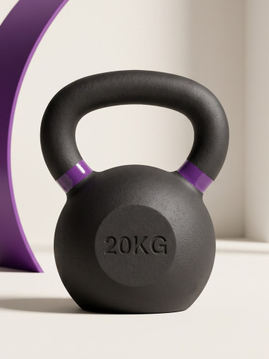 Гиря чугунная с цветным кольцом 20 кг (модель: К-3) VictoryFit VF-KCR200 Гиря чугунная с цветным кольцом 20 кг (модель: К-3) VictoryFit VF-KCR200
