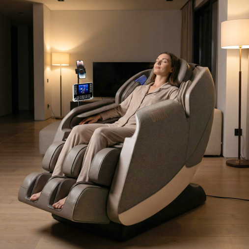 Массажное кресло UNIX Амелия / Amelia серый Массажное кресло UNIX Амелия / Amelia серый