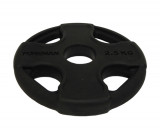 Олимпийский обрезиненный диск FOREMAN PRR 2,5 кг, черный