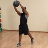 Медицинский мяч с рукоятками 12LB / 5.4 кг (черный) Body-Solid BSTDMB12