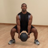 Медицинский мяч с рукоятками 14LB / 6.4 кг (черный) Body-Solid BSTDMB14