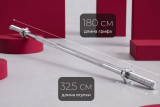 Гриф 25 мм. Прямой 1,8 м. до 120 кг VictoryFit VF-S2518S120