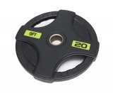 Диск олимпийский обрезиненный черный с двумя хватами 20 кг Original Fit.Tools ф50 мм