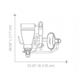 Разгибание ног сидя ROC-IT Hoist RS-1401 матовый черный/черный