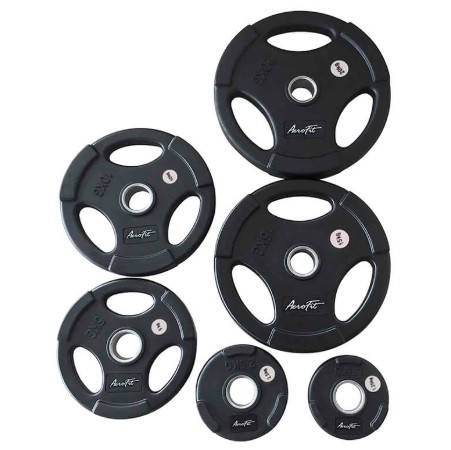 Олимпийский обрезиненный диск AeroFit AFPLB 10 кг, черный матовый Олимпийский обрезиненный диск AeroFit AFPLB 10 кг, черный матовый