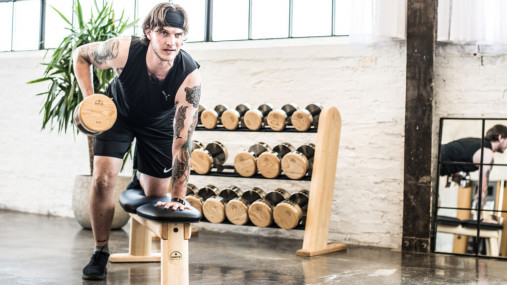 Набор гантелей со стойкой NOHrD DumbBells (Ясень) арт. 25100