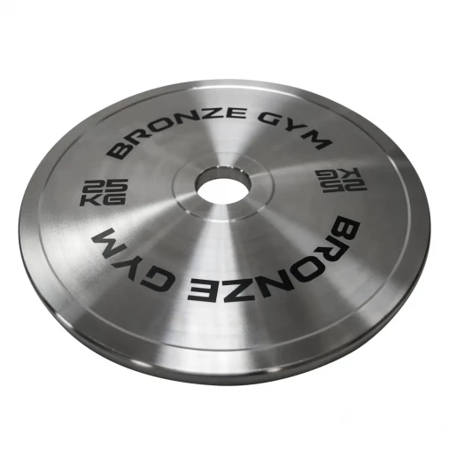 Диск олимпийский BRONZE GYM стальной 25 кг хромированный 51мм