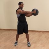 Медицинский мяч с рукоятками 20LB / 9 кг (черный) Body-Solid BSTDMB20
