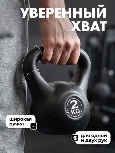 Гиря пластиковая 2 кг VictoryFit VF-KP020