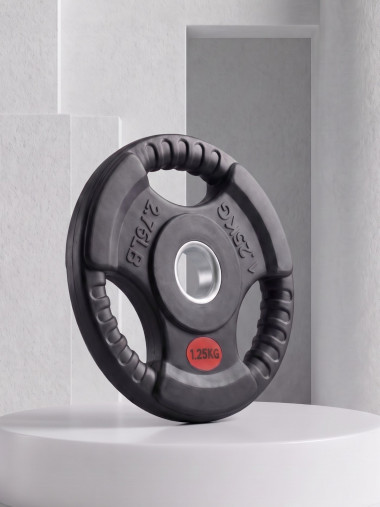 Диск 31 мм. обрезиненный с 3-мя хватами 1,25 кг, VictoryFit VF-S250125