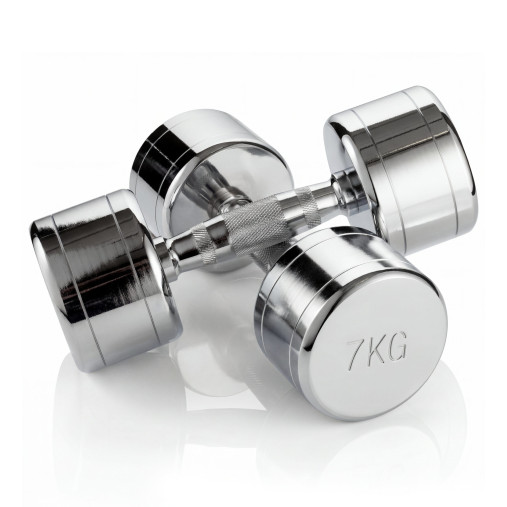 Набор гантелей хром (пары) от 1-10 кг VictoryFit VF-SET110-CR