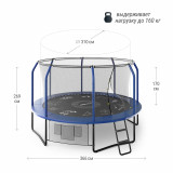 Батут UNIX line 12 ft (3.66 м) SUPREME GAME (blue)