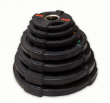 Диск олимпийский обрезиненный черный с двумя хватами 1.25 кг Original Fit.Tools ф50 мм