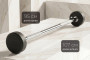 Штанга неразборная обрезиненная 15 кг. Прямой гриф VictoryFit VF-DX4150