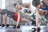Гантели обрезиненные Reebok, 6 - 20 кг (пара) 