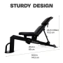 Универсальная скамья CENTR Muli-Adjustable Flat, Incline, Decline, Workout Bench (Inspire Fitness FID5.1)