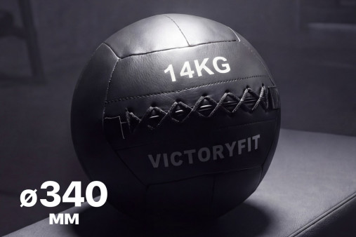 Мяч тренировочный (Wall Ball) 14 кг VictoryFit VF-WBA140